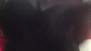Stroking my long black dick