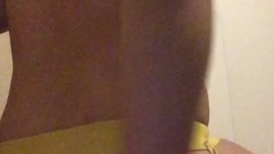 His back