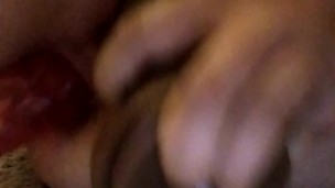 AquaPussy double penetration with 2 dildos