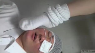 Subtitled Japanese schoolgirl facesitting salvation
