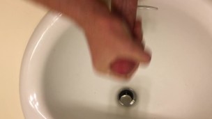 Solo jerking while the wife's away
