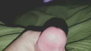 Mr. K rubbing his big pink cock for me. Yummy Cum