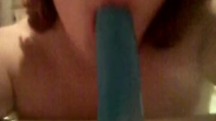 sucking my dildo