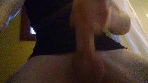 jerkin my thick dick in bathroom 4 U.requested fan vid.
