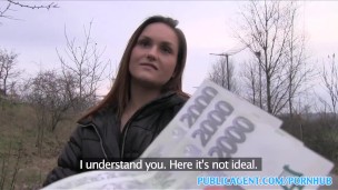 Public Agent Hot chick takes cash for sex
