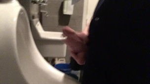 Urinal cumshot