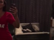 Rachel Starr shakes her dandelion 3/16