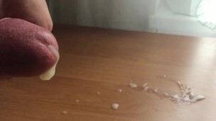 massive cumshot after long masturbate...