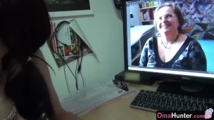 Fat Mature with big boobs with threesome response to ad