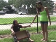 Jerking a homeless guy - Screenshot 2 of 16 - Handjob