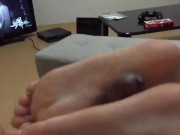 Japanese GF Footjob while watching Anime 10/16