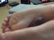 Japanese GF Footjob while watching Anime 12/16