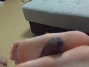 Japanese GF Footjob while watching Anime 6/16
