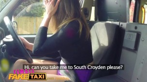 FemaleFaketaxi Busty blonde licks her first pussy
