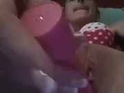 She made a video to send to daddy while he was at work