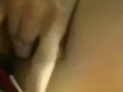 Cute busty masturbates on airplane