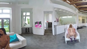VR Bangers - [360° VR] 3 Crazy Hot Girls Striptease and Masturbate around u