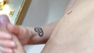 Hot Hotel Horny Twink watching porn and wanking
