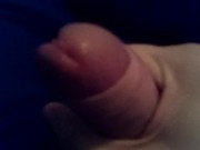 Slowly Masturbating Uncircumcised Cock