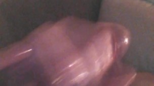 jacking off my oiled up cock