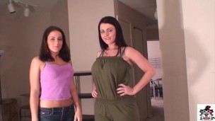 POV Sophie Dee brings her friend Natasha Nice over to blow your cock
