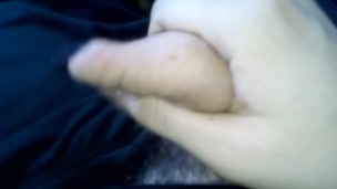Playing With My Hairy Uncircumcised Cock