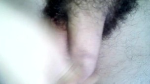 Playing With Hairy Uncircumcised Cock And Balls
