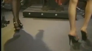 Crossdresser enjoys a very painful flogging session in the dungeon