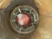 POV2016. Internal fleshlight cum pov close up