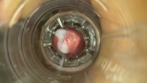 POV2016. Internal fleshlight cum pov close up