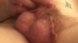 Uncut English teen cumshot