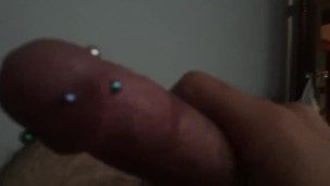 Me beating off with my roomie&friend home #1