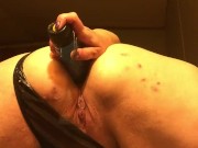 Red Headed Hot BBW fucks ass deep w/ 9in Dildo 11/16