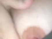 Bbw playing with her big nipples