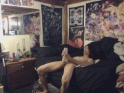 Fleshlight session on new bed 4/16