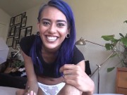 Janice Griffith joint smoking pov blowjob tease 11/16