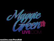 Busty Blonde Maggie Green Cums under Palm Tree! 2/16