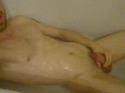 in bath, otter