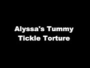 Alyssa's Tummy Tickle Torture 1/16