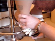 My submissive foot wanker ** Nylon Feet ** 3/16