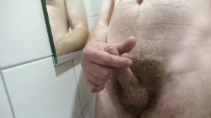 Cum at work