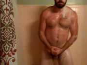 Big dick in shower