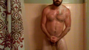 Big dick in shower