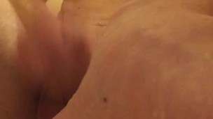 Cock-a-liscious stroking in the shower -  muscle twink with big cock