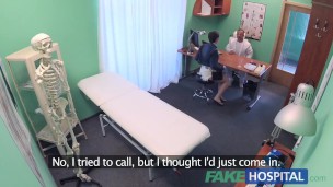 FakeHospital Sexy aussie tourist with big tits loves doctors cum in pussy