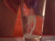 Huge cumload in water