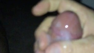 Stroking my hard cock for a great slow motion cum shot