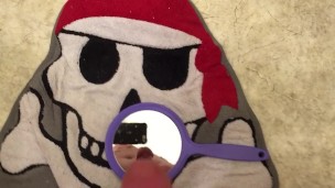 Cumming On (and past) A Hand Mirror, By Request