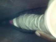 DILDO SOLO POV HOT SEXY EBONY VERIFIED AMATEUR MASTURBATION JUICYDROPP CUM 2/16