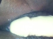 DILDO SOLO POV HOT SEXY EBONY VERIFIED AMATEUR MASTURBATION JUICYDROPP CUM 9/16